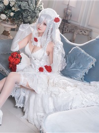 Cosplay three times 69 - Rose Wedding Dress(12)
