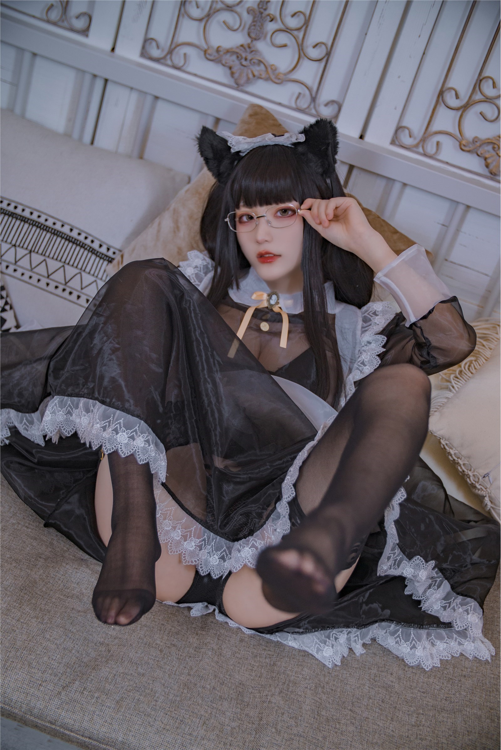 Cosplay cheese Wii - black transparent maid(25)