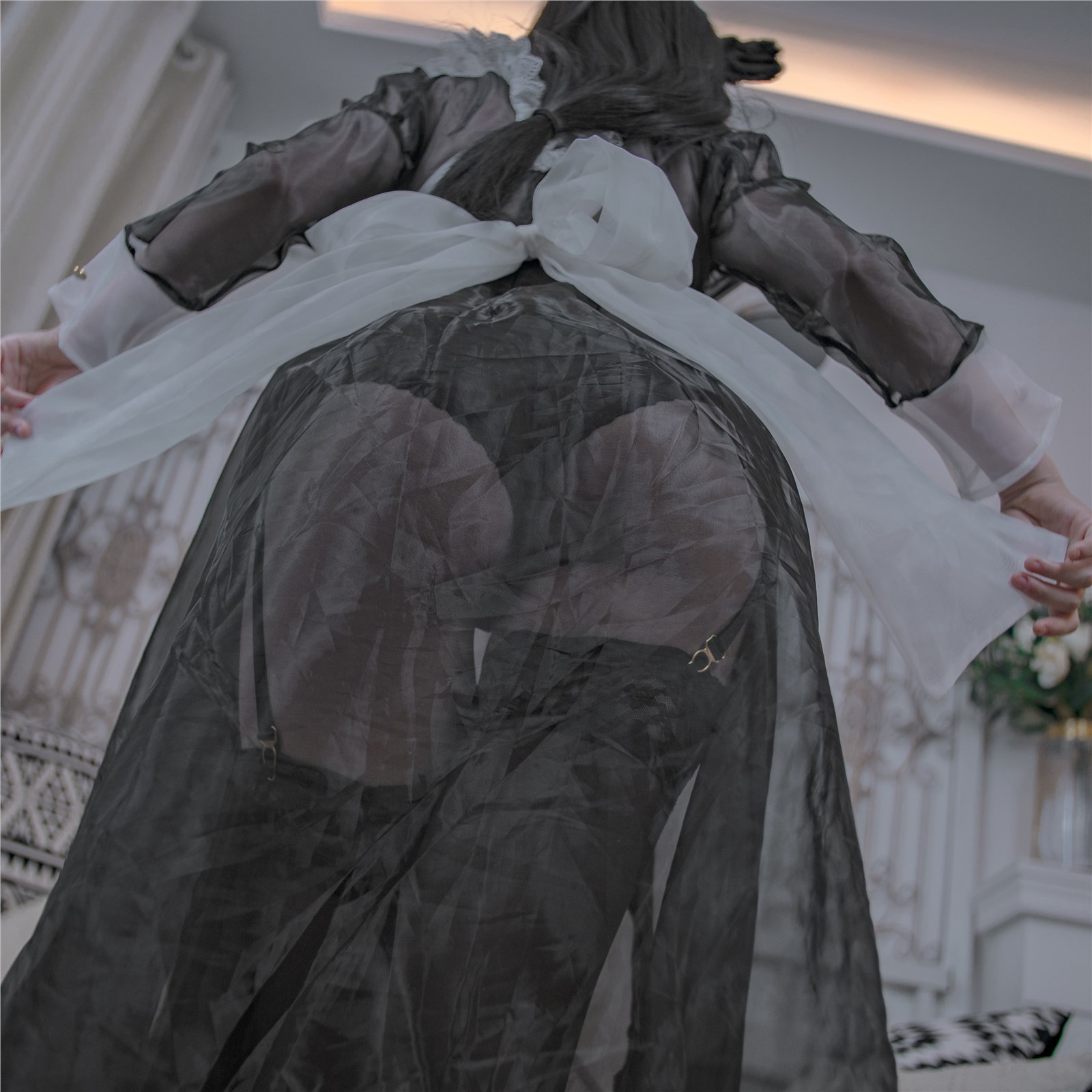 Cosplay cheese Wii - black transparent maid(34)