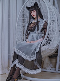 Cosplay cheese Wii - black transparent maid(3)