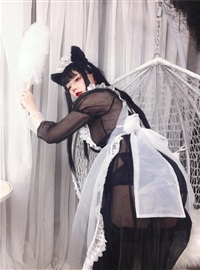 Cosplay cheese Wii - black transparent maid(47)