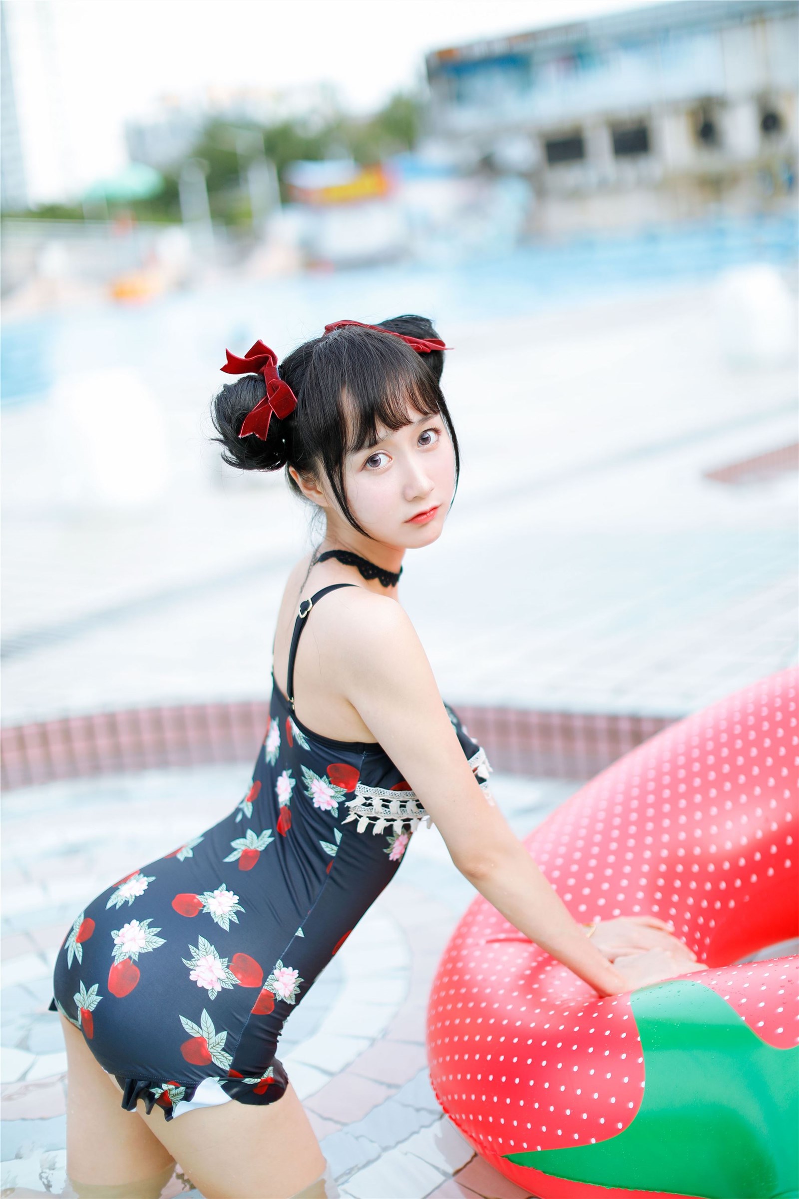 Cosplay mumianmian strawberry swimsuit(1)