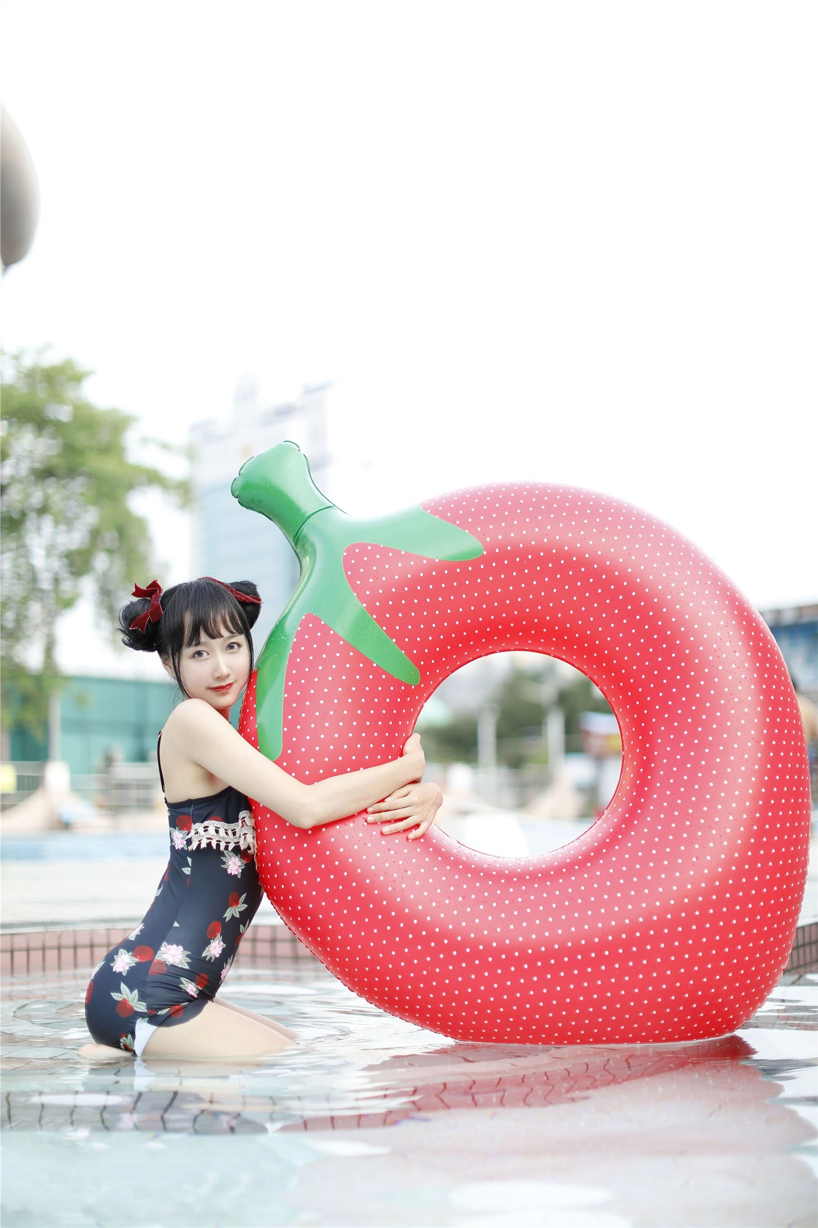 Cosplay mumianmian strawberry swimsuit(10)