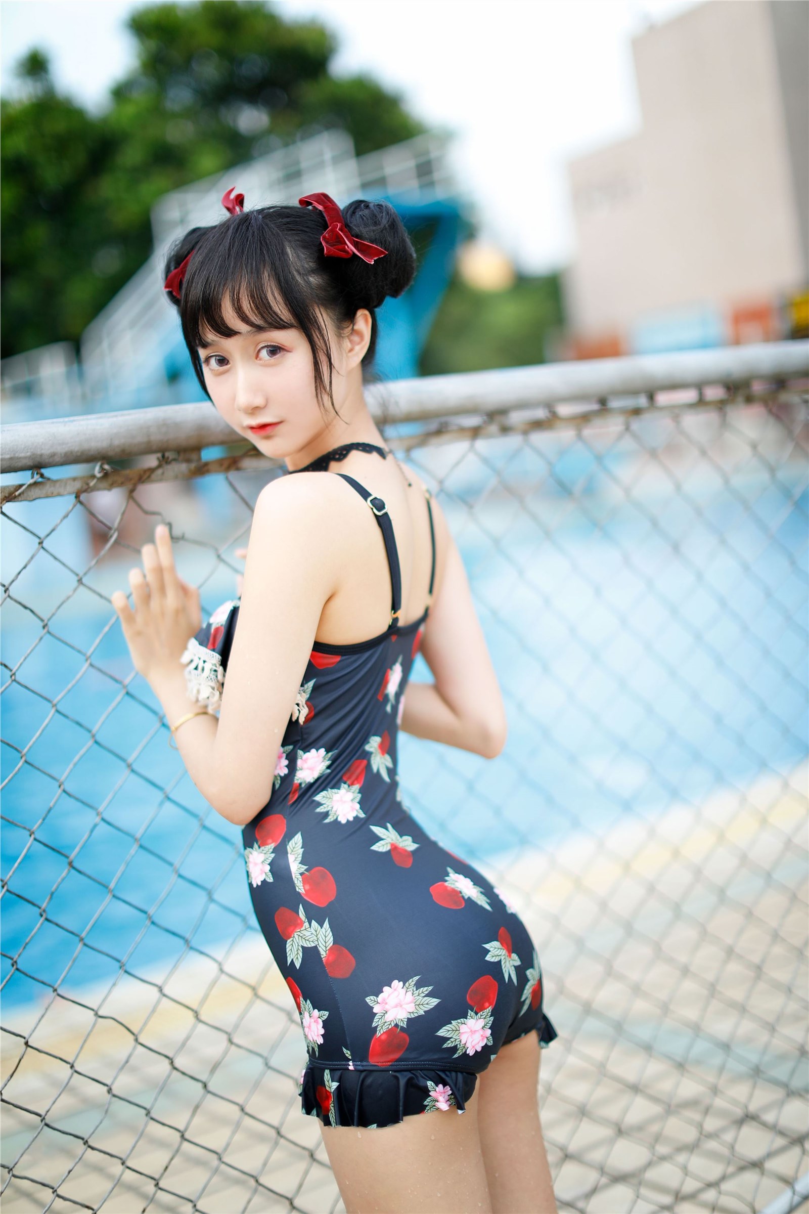 Cosplay mumianmian strawberry swimsuit(13)