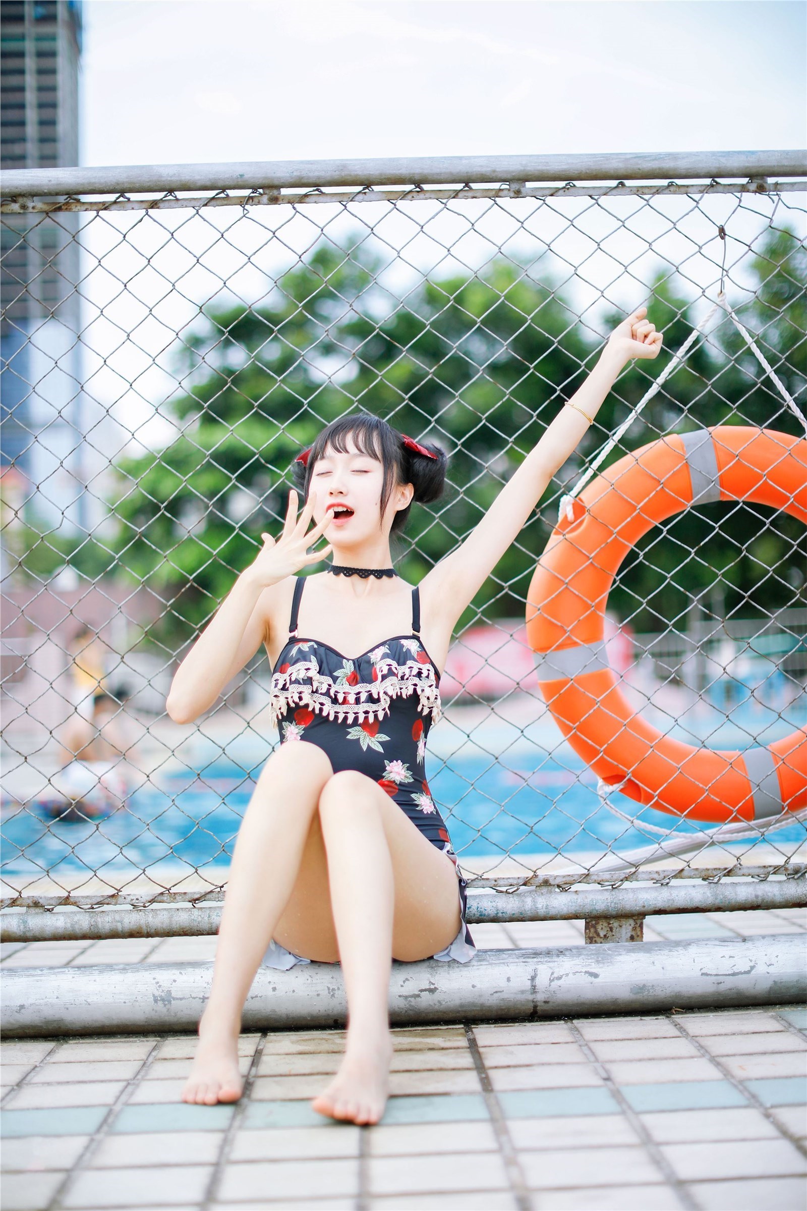 Cosplay mumianmian strawberry swimsuit(22)