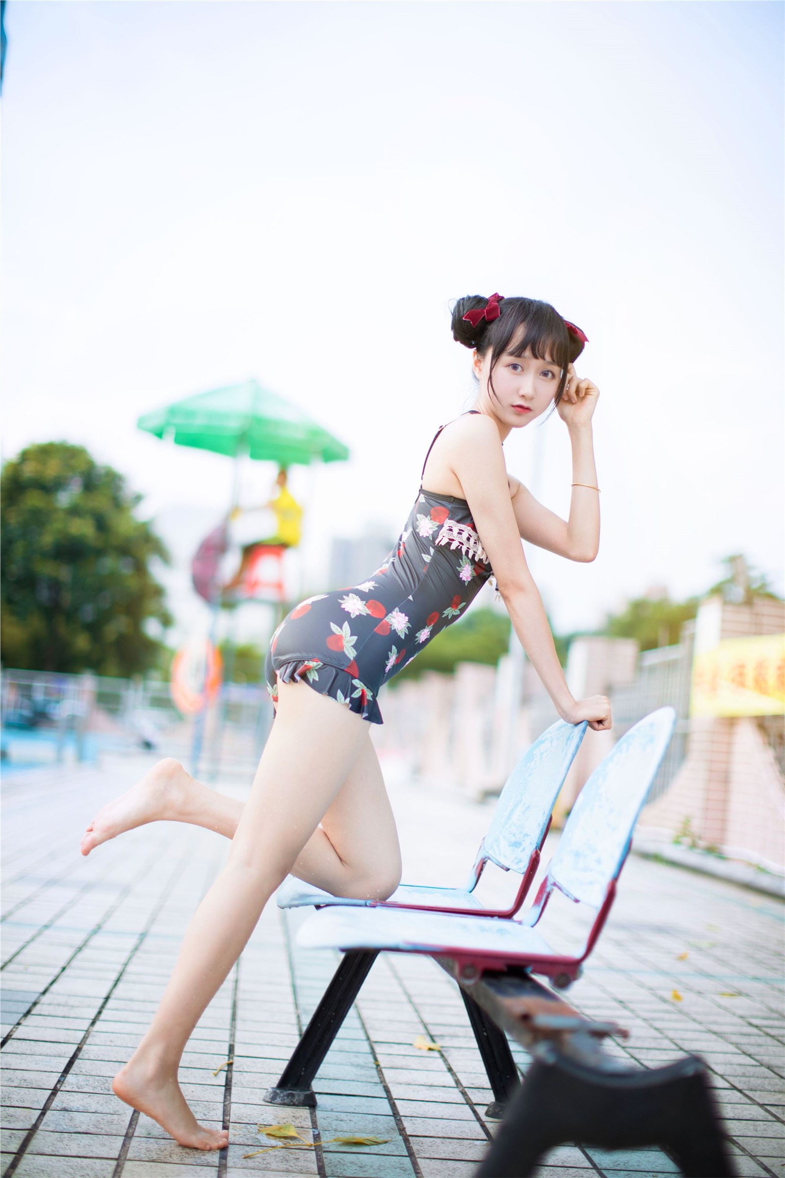 Cosplay mumianmian strawberry swimsuit(33)