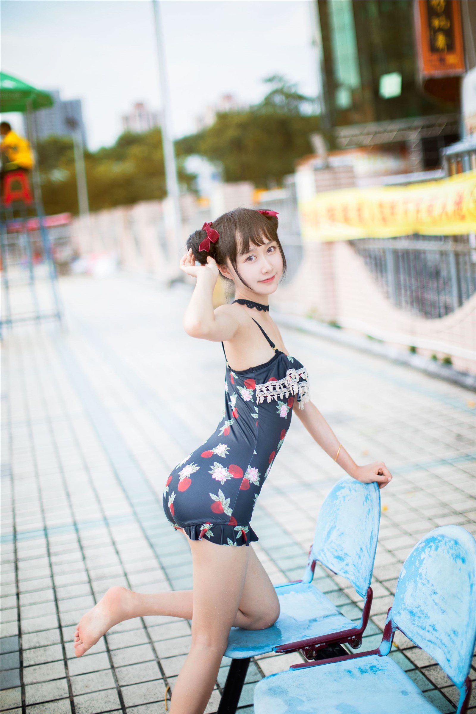 Cosplay mumianmian strawberry swimsuit(36)