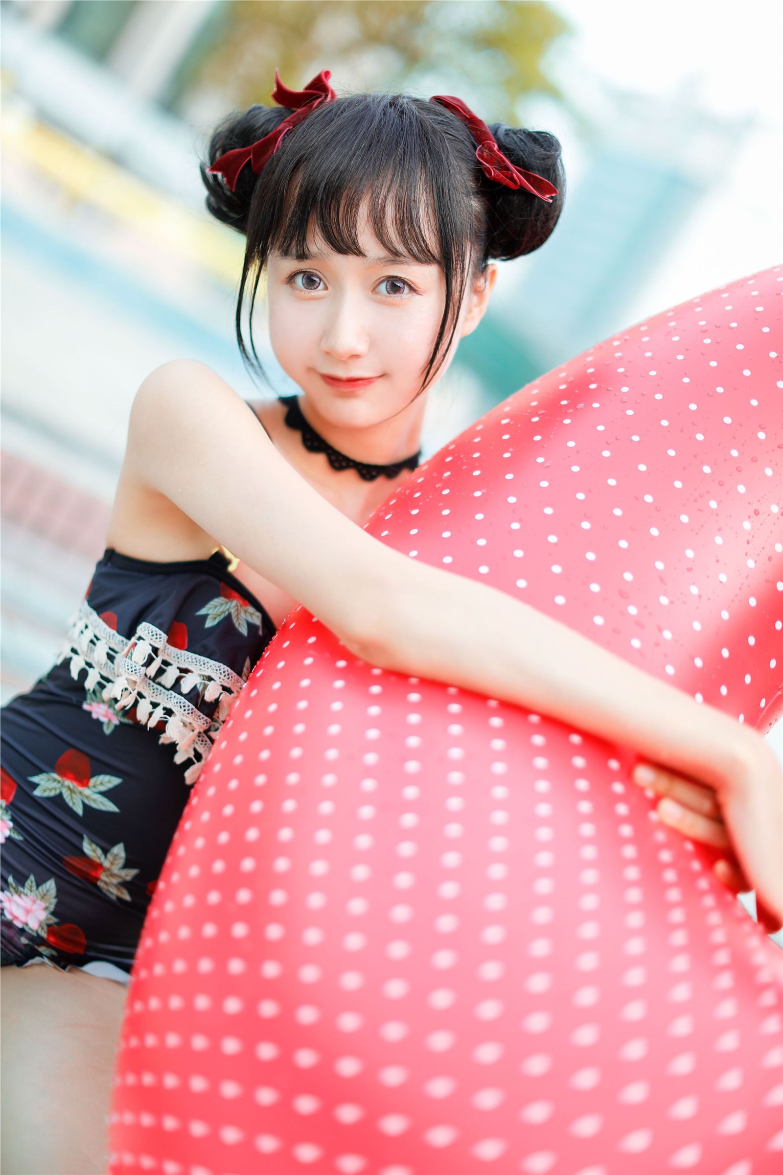 Cosplay mumianmian strawberry swimsuit(9)