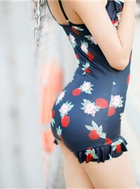 Cosplay mumianmian strawberry swimsuit(12)