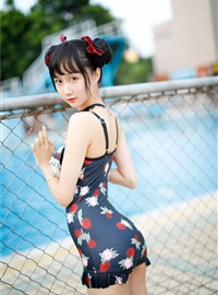 Cosplay mumianmian strawberry swimsuit(13)