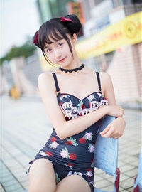 Cosplay mumianmian strawberry swimsuit(39)