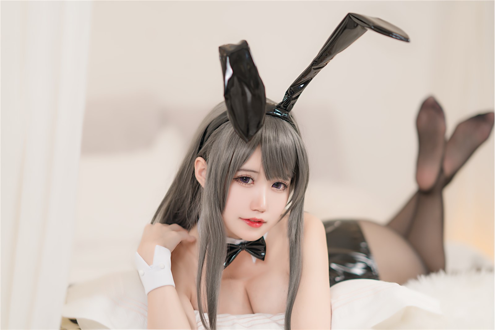 Cosplay xiaocang Qiandai w-ma_ Rabbit girl(20)