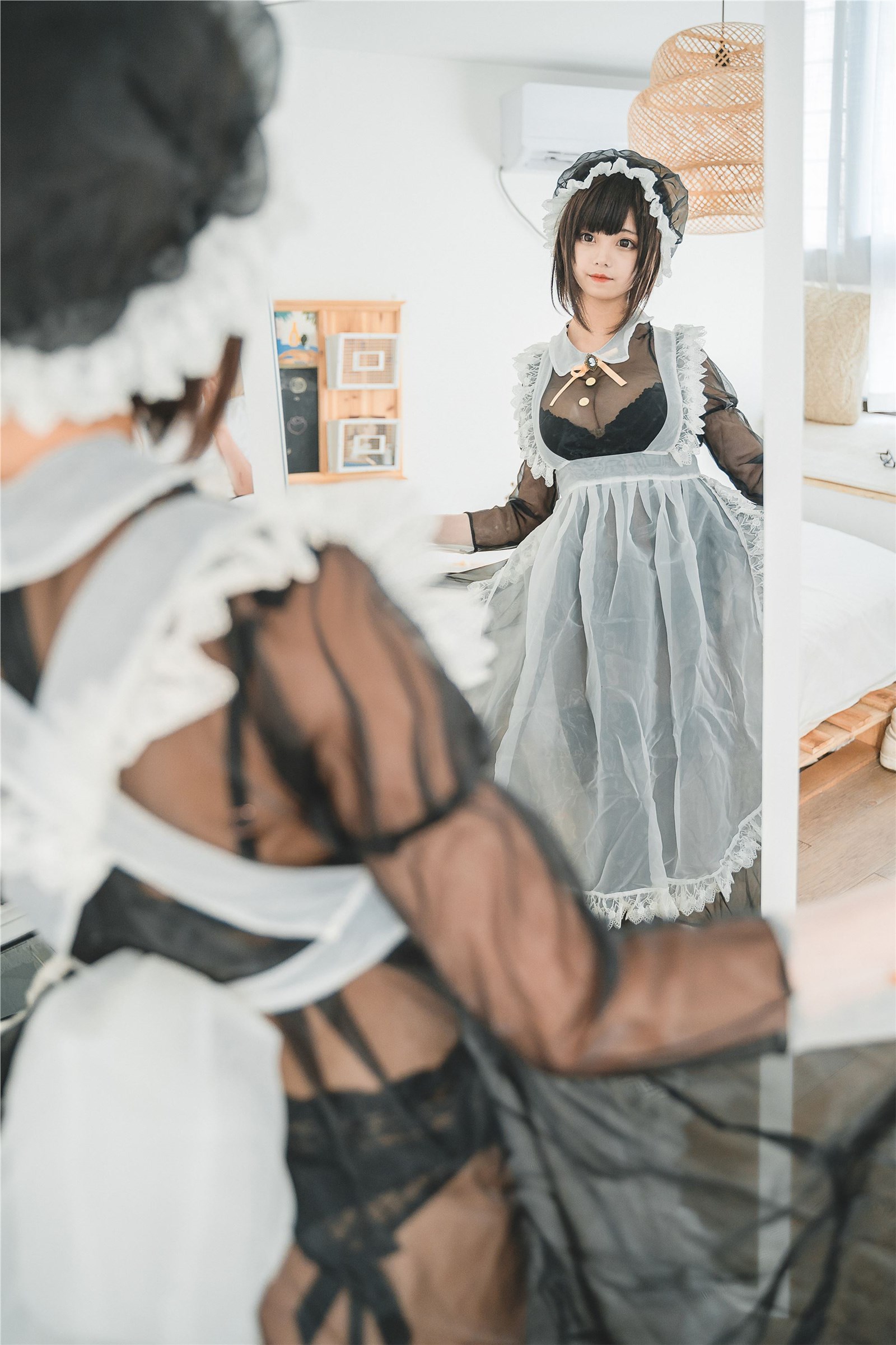 Honey cat fur transparent maid(30)