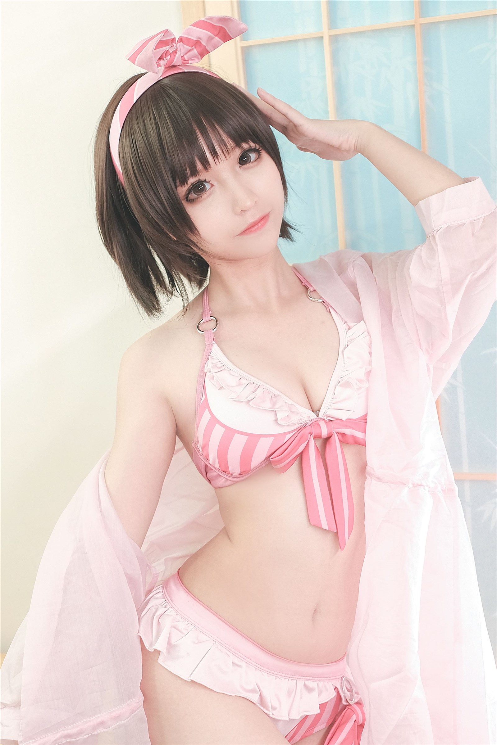 Stupid foam Kato Hui swimsuit(20)