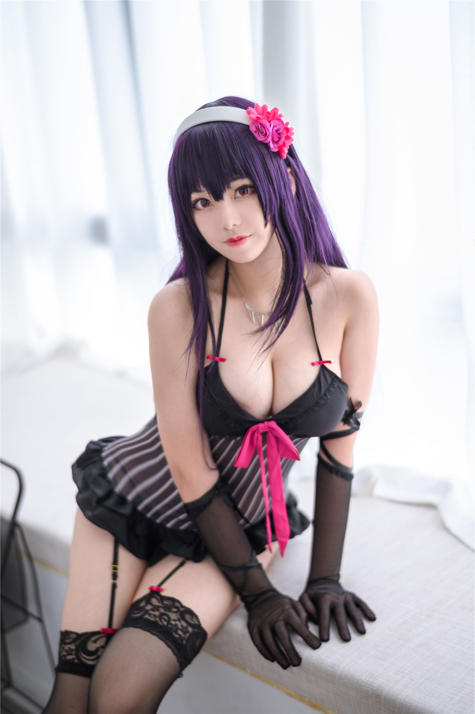 Cosplay honey cat Qiu Xuejie underwear(11)