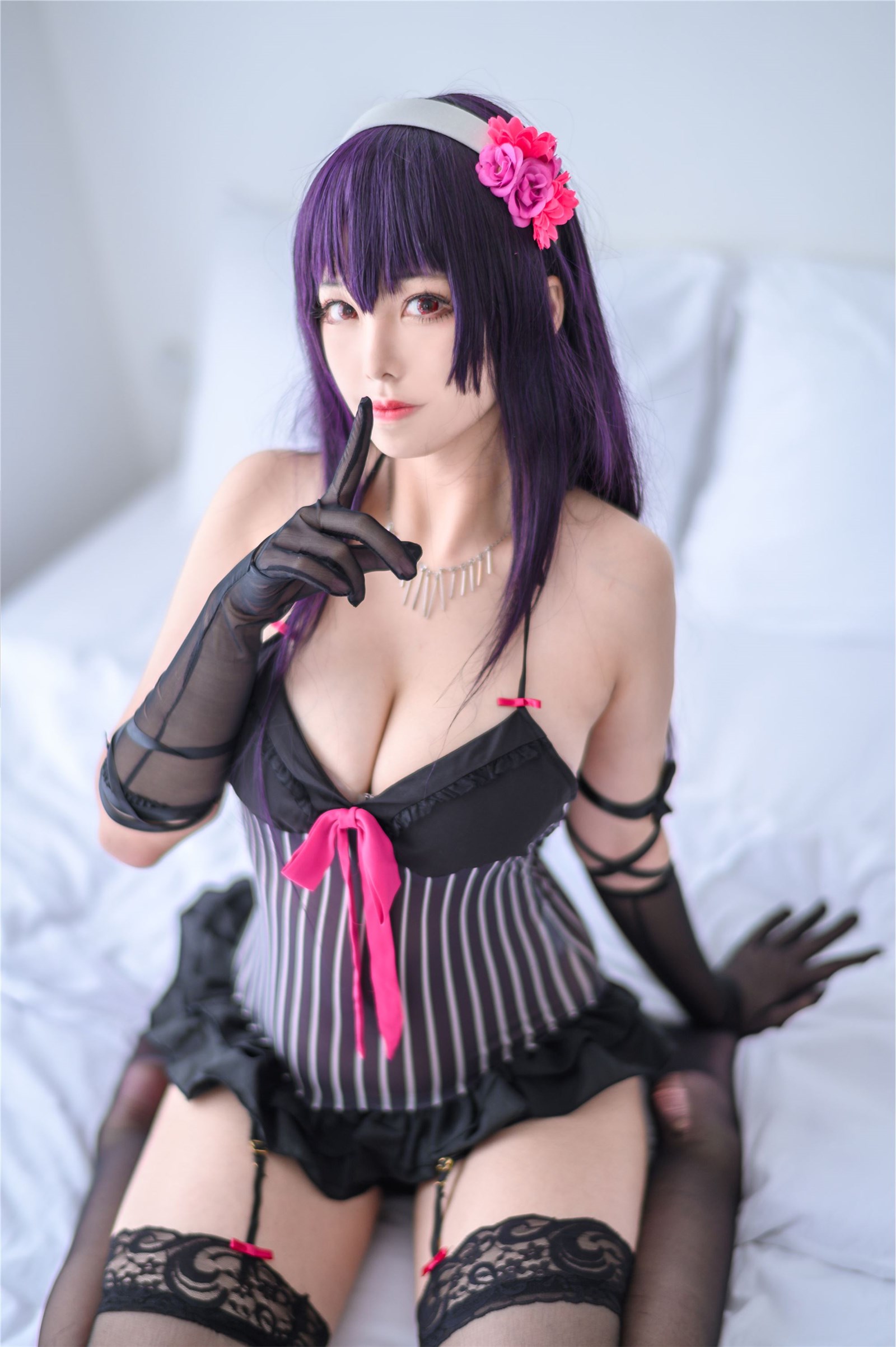 Cosplay honey cat Qiu Xuejie underwear(15)