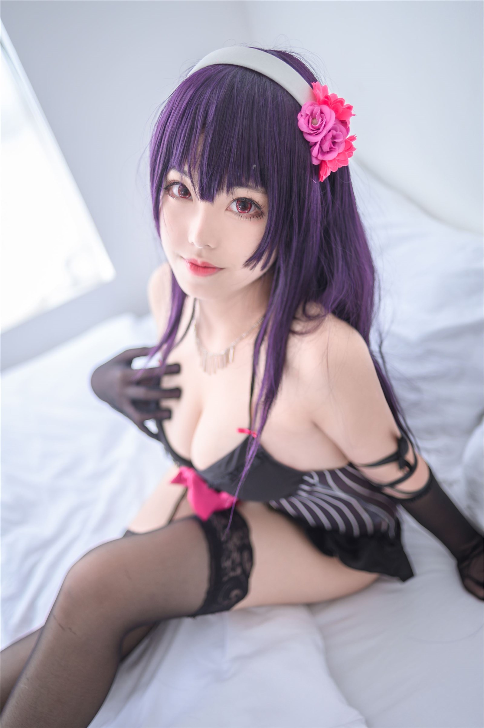 Cosplay honey cat Qiu Xuejie underwear(2)