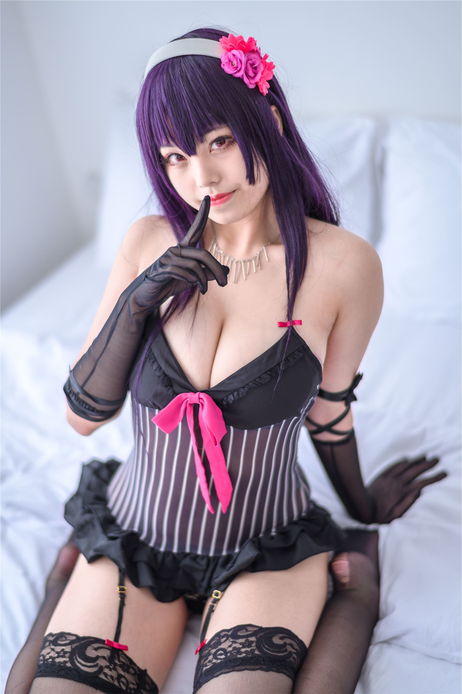 Cosplay honey cat Qiu Xuejie underwear(23)