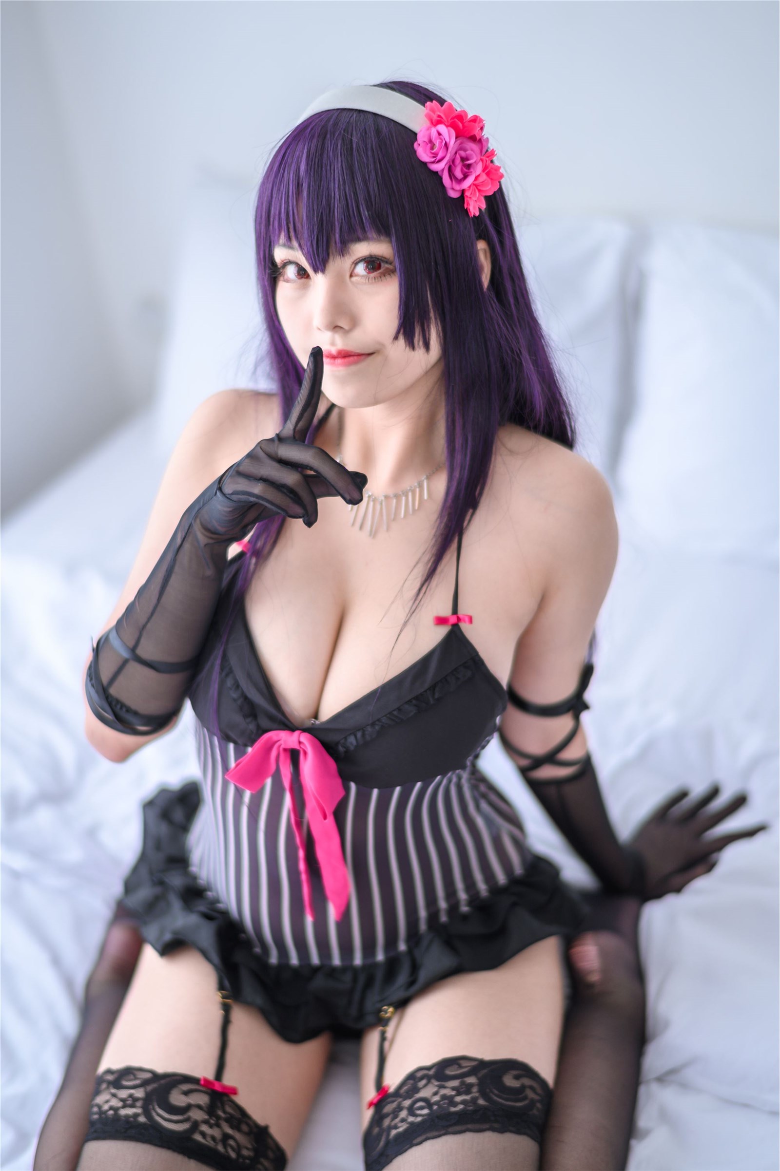 Cosplay honey cat Qiu Xuejie underwear(25)