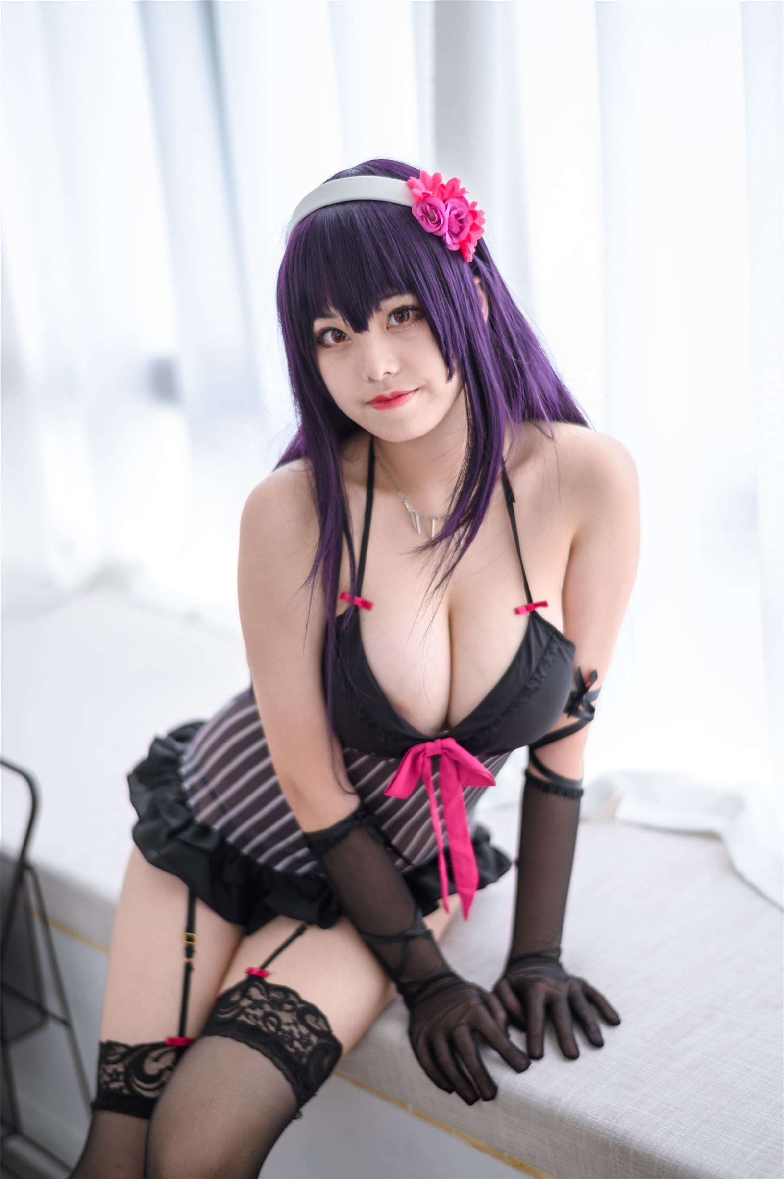 Cosplay honey cat Qiu Xuejie underwear(34)