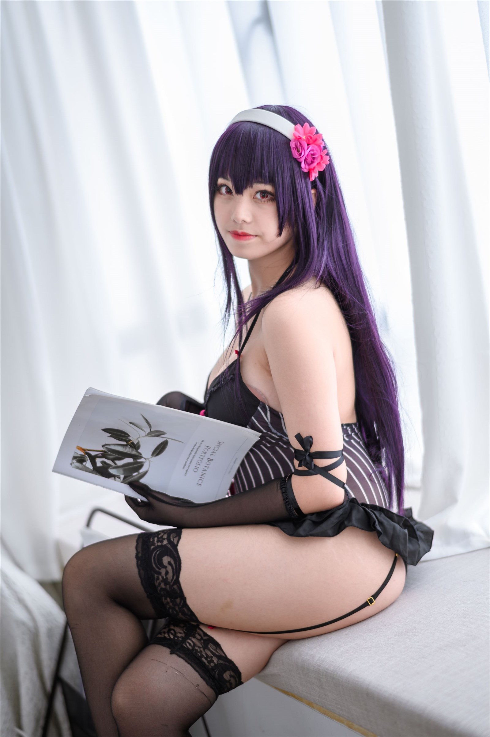 Cosplay honey cat Qiu Xuejie underwear(35)