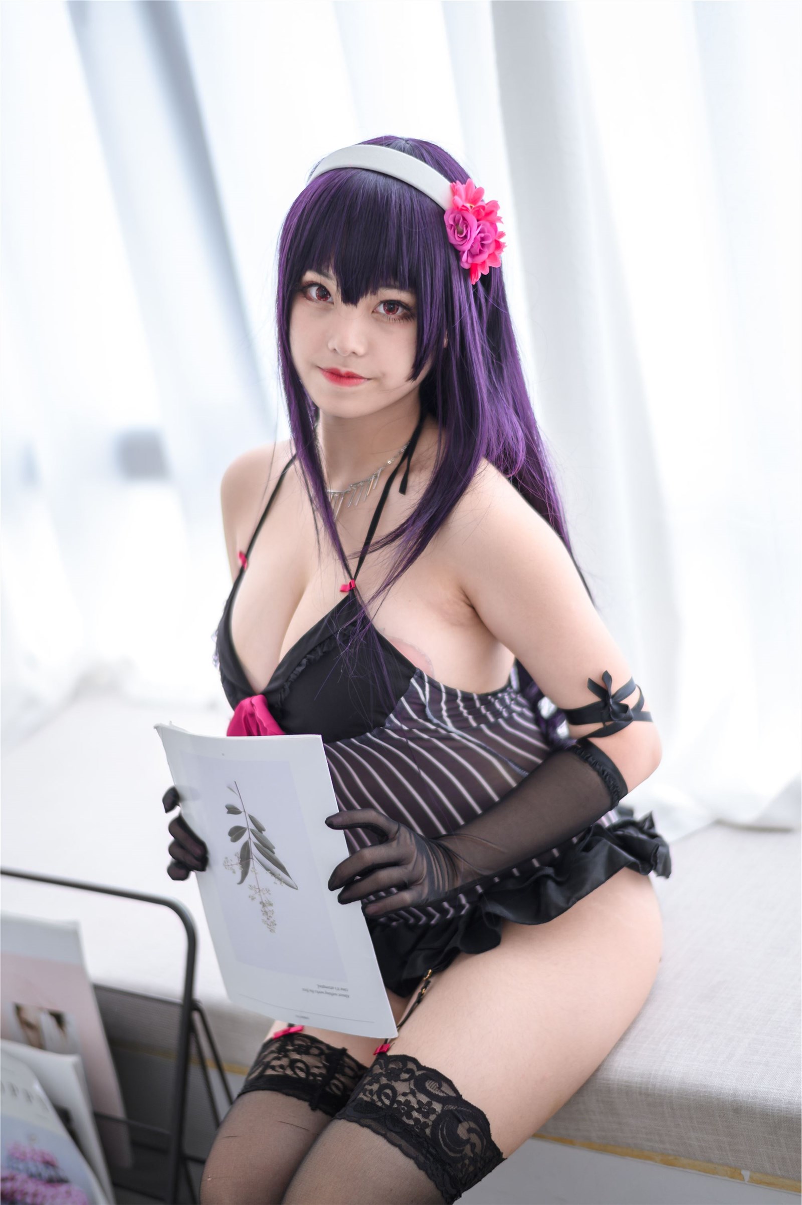 Cosplay honey cat Qiu Xuejie underwear(36)