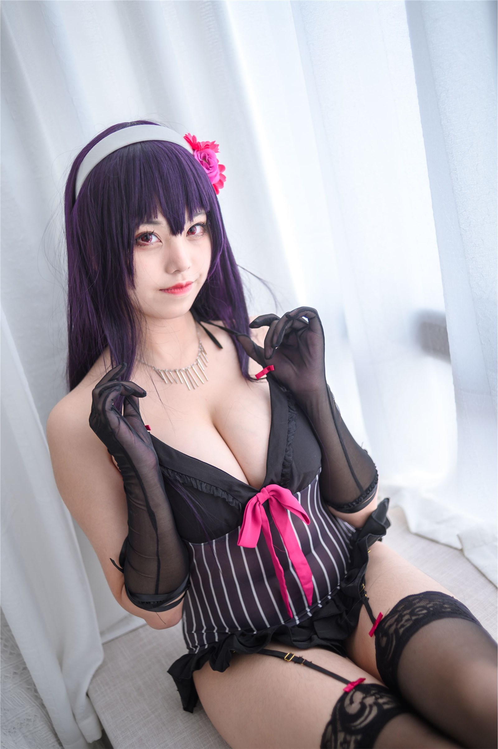 Cosplay honey cat Qiu Xuejie underwear(40)