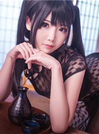 Xianer black silk cheongsam(18)