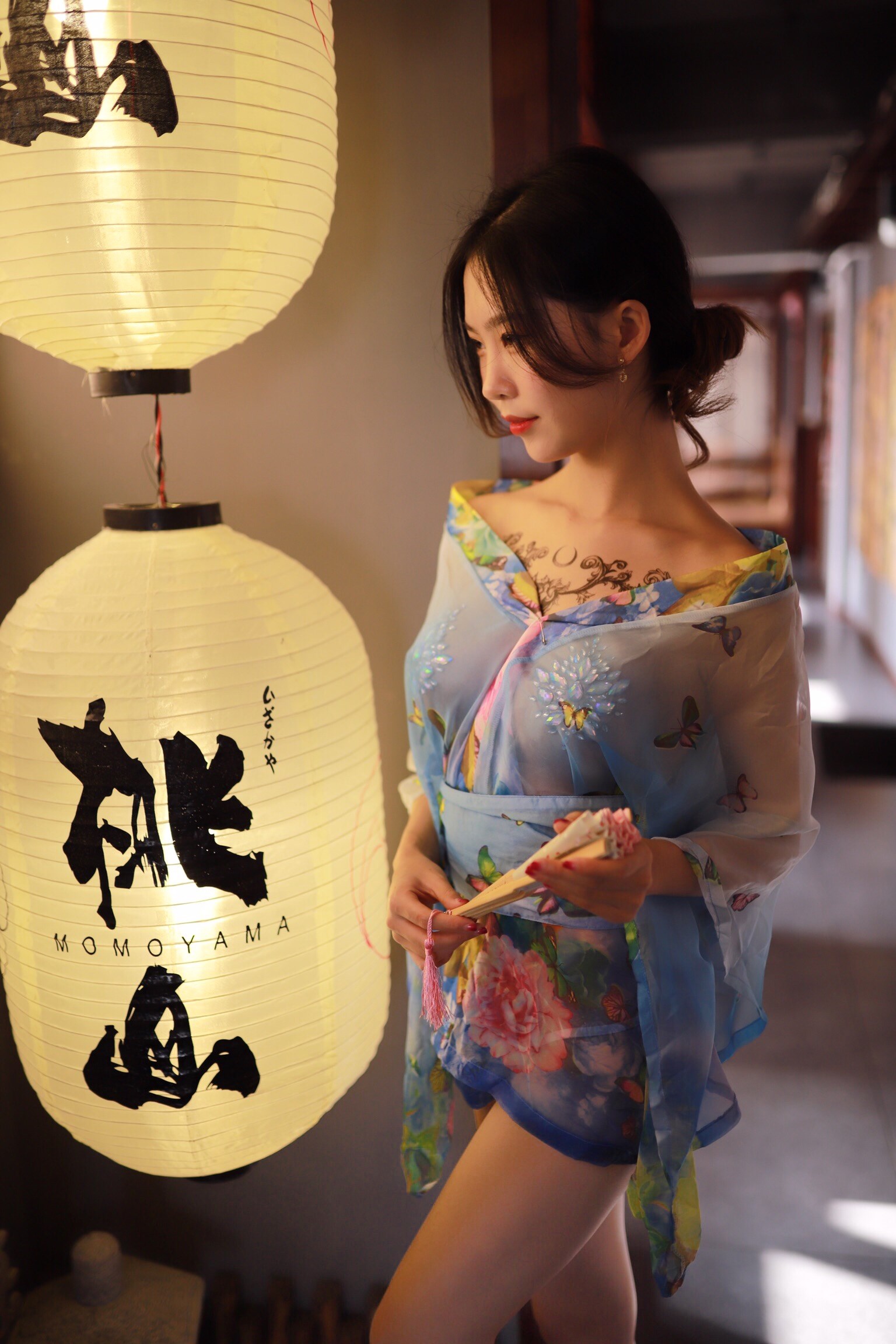 Dianniang Lishi water blue kimono(4)