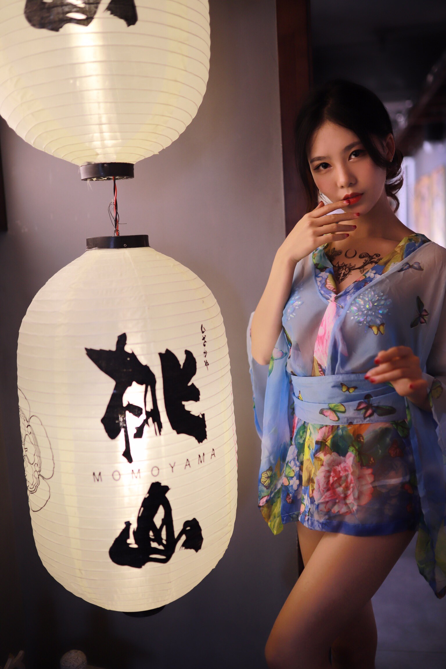 Dianniang Lishi water blue kimono(8)