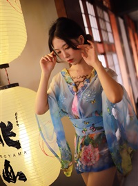 Dianniang Lishi water blue kimono(12)