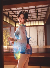 Dianniang Lishi water blue kimono(13)