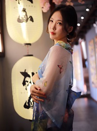 Dianniang Lishi water blue kimono(14)