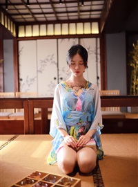 Dianniang Lishi water blue kimono(27)