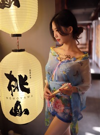 Dianniang Lishi water blue kimono(4)