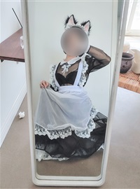 Stupid foam transparent maid selfie(17)