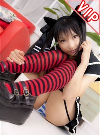 小猫制服吊带袜性感美女 cosplay美女套图