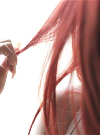 可爱的红头发的迷人女孩 内衣行动(62)