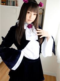 可爱的Kuroneko Ero-Cosplay Tsubomi 华丽的哥特式洛丽塔(18)