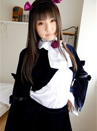 可爱的Kuroneko Ero-Cosplay Tsubomi 华丽的哥特式洛丽塔(24)
