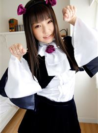 可爱的Kuroneko Ero-Cosplay Tsubomi 华丽的哥特式洛丽塔(28)