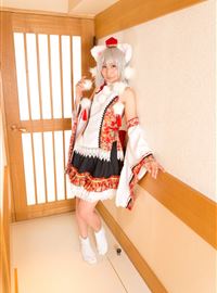 女孩打扮成可爱的狼 Inubashiri Ero-Cosplay开玩笑地好色(2)