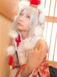 女孩打扮成可爱的狼 Inubashiri Ero-Cosplay开玩笑地好色(29)