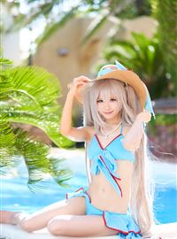 假期游泳的性感制服写真美女cosplay(8)