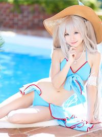 假期游泳的性感制服写真美女cosplay(3)