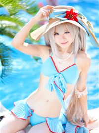 假期游泳的性感制服写真美女cosplay(32)