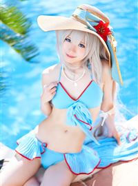 假期游泳的性感制服写真美女cosplay(28)