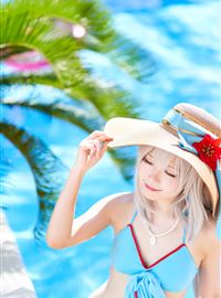 假期游泳的性感制服写真美女cosplay(26)