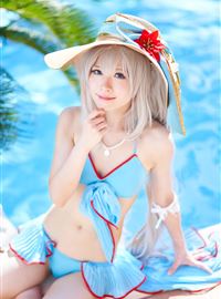假期游泳的性感制服写真美女cosplay(34)