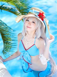 假期游泳的性感制服写真美女cosplay(40)